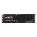 SSD interne M.2 NVMe Samsung 970 EVO Plus (MZ-V7S2T0BW) - 2 To, TLC 3D, DRAM, Jusqu'à 3500-3300 Mo/s (+ 4.50€ en RP - Boulanger)