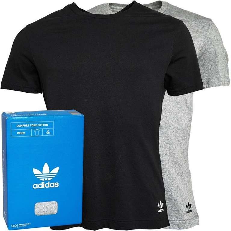 Lot de 2 t-shirts Adidas Originals Comfort Flex Cotton - plusieurs couleurs, du S au XL
