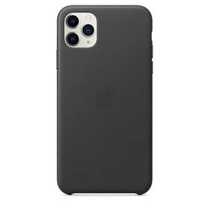 Coque en cuir Apple pour iPhone 11 Pro Max - Noir