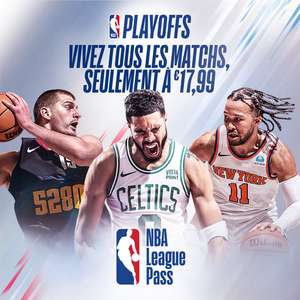 League Pass NBA : Matchs NBA en streaming jusqu'à la fin de la saison (accès aux Playoffs + Finals)