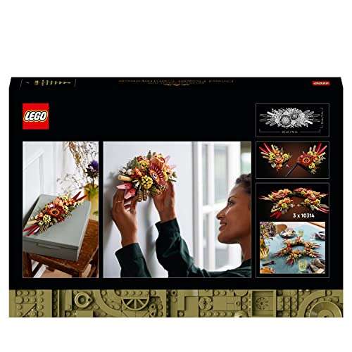 Jeu de construction Lego Icons (10314) - Le Centre de Table Fleurs Séchées (Via coupon)