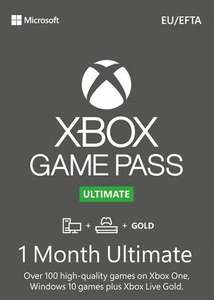 [Anciens et nouveaux comptes] Abonnement de 1 mois au Xbox Game Pass Ultimate (Code non cumulable - Activation région USA)