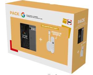 Google Pack Pixel 7a 128Go Charbon 5G + ChromeCast TV 4K (valeur 59.99€)