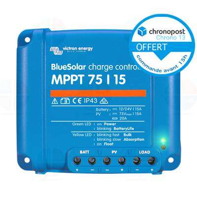 Régulateur Solaire Victron BlueSolar MPPT 75/15 12/24v (achatbatterie.fr)