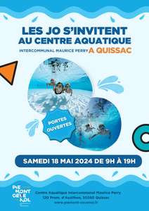 Entrée et activités "Aqua" gratuites le 18 mai au Centre aquatique intercommunal Maurice Perry - Quissac (30)