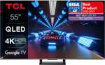 TV 55" TCL 55C731 2022 - QLED, 4K, 144 Hz Google TV, Son Onkyo Dolby Atmos, Dolby Vision, HDMI 2.1 VRR, ALLM et Freesync (Via ODR de 100€)