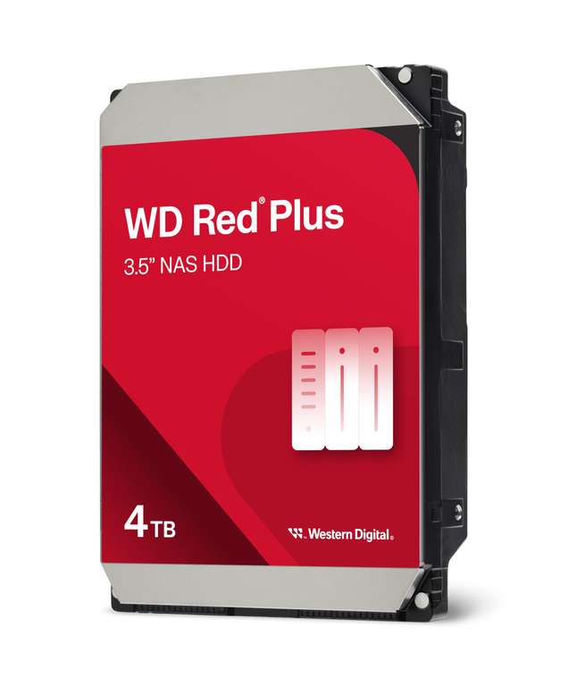 WD Red Plus 4 To NAS Disque Dur 3,5 5400 rpm à 104,99 € | Dealabs