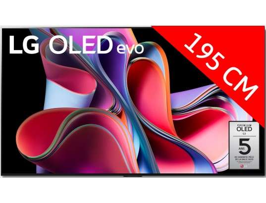 TV 77" LG OLED77G3 - OLED, 4K UHD, HDR, Smart TV (via ODR 400€)