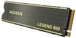 SSD interne M.2 NVMe ADATA Legend 800 (ALEG-800-2000GCS) - 2 To, PCIe 4.0, 3D NAND, Dissipateur inclus