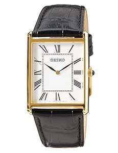 Montre Seiko Quartz Bracelet en cuir SWR052P1