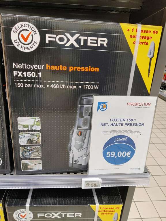 Nettoyeur Haute Pression Foxter 150 bars - Fosses (95) / La Chapelle-en-Serval (60)