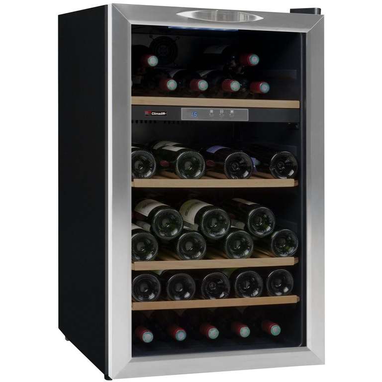 Cave à vin de service Climadiff CLS52NN, 53 bouteilles, 47 dB, Porte vitrée, G