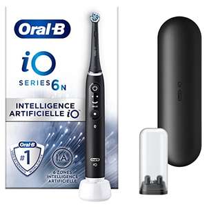 Brosse à dents électrique Oral B IO 6N - Noir, 2 Brossettes, 1 Étui De Voyage (via ODR de 30€)