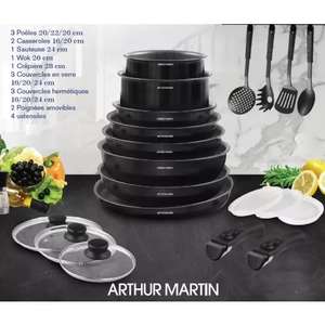 Batterie de cuisine Arthur martin de cuisine 20 pièces