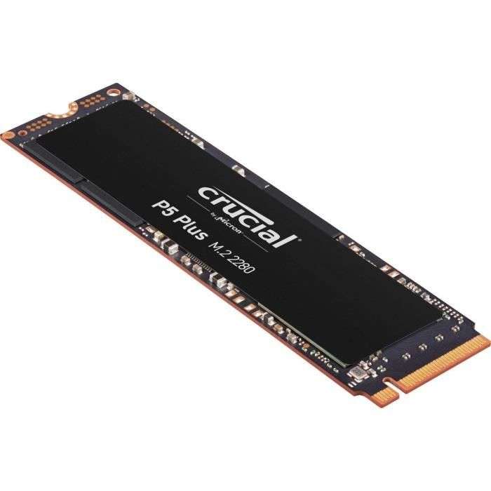 SSD Interne M.2 NVMe Crucial P5 Plus 500 Go - PCIe Gen 4 x4 (+2.99€ sur le compte CDAV)