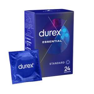 24 Préservatifs Extra Lubrifiés Durex essential - Confort et Sécurité (Via Coupon & Abonnement Prévoyez et économisez)
