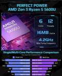 Mini PC AceMagician AMR5 - AMD Ryzen 5 5600U,16 Go DDR4, 512 Go SSD (vendeur tiers)