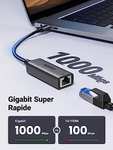 Adaptateur USB C vers Ethernet RJ45 Ugreen Réseau Gigabit (vendeur tiers)