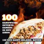 100 sandwichs offerts pour l'ouverture du nouveau restaurant - Chef Chehin Rouen (76)