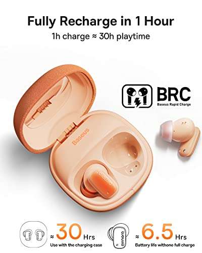 Ecouteurs sans fil Baseus Airnora 2 - Réduction de bruit active, son spatial, Bluetooth 5.3, étui de recharge (Vendeur Tiers - via coupon)