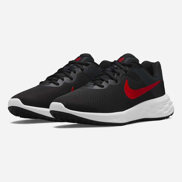 Chaussures de running Nike Revolution 6 - Injection Phylon - Noir et rouge - Tailles 44.5/45.5/47