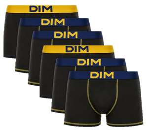 Lot de 6 Boxers homme Dim Mix and Colors Coton Stretch Confort