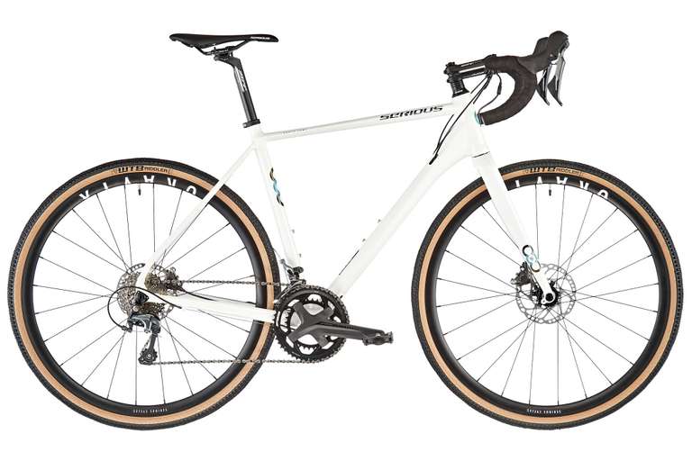 Vélo Gravel Serious Gravix Comp Disc Shimano Tiagra (2023) - 32/48, Blanc