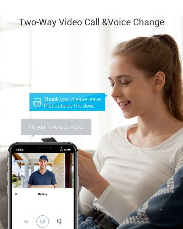 Visiophone Connecté Interphone Vidéo EZVIZ CP4 1080P - Judas Numerique 4.3’’ Écran Tactile 4600mAh (vendeur tiers - via coupon)