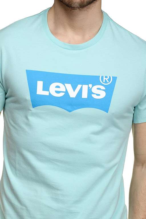 T-shirt Levi's Graphic Crewneck Homme, Turquoise - Tailles XS, S, M, XXL