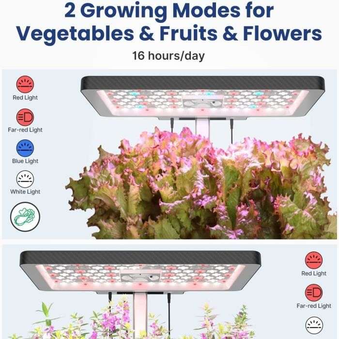 Système de culture hydroponique de 30 plantes pour jardin d'intérieur,  système de culture hydroponique, kit de jardin intelligent d'intérieur