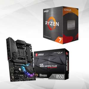 Pack Processeur AMD Ryzen 7 5800X - 3,8/4,7 GHz + Carte mère MSI MPG B550 Gaming plus - ATX