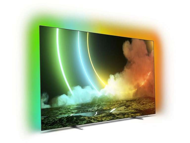TV OLED 55" Philips 55OLED706/12 - 4k UHD, 100 Hz, HDR10+, Dolby Atmos, Ambilight 3 côtés, Android TV (Frontaliers Suisse)