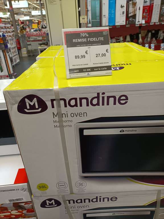 Four posable Mandine Mini Oven (Via 62.99€ sur la carte fidélité) - 38l, chaleur tournante (Mérignac - 33 )