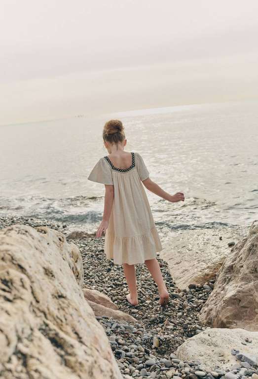 Robe D'Été Décontractée à Manches Volantées Fille – Style Hawaïen Plage & Fête Tropicale A02