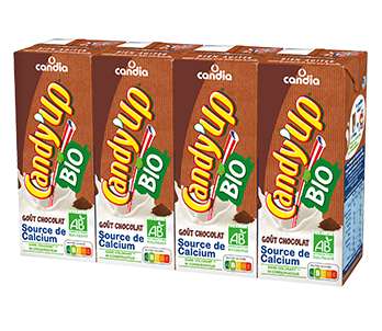 Sélection d'articles en promotion - Ex: 4 briques de lait aromatisé au chocolat bio Candia Candy'Up (4x20 cl) - Sélection de magasins