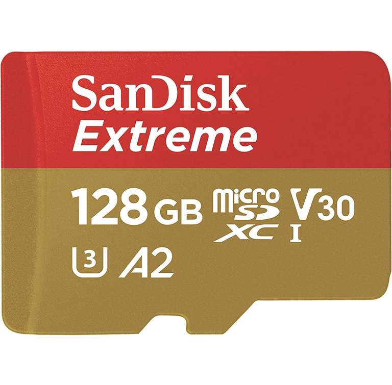 Carte Mémoire MicroSDXC SanDisk Extreme - 128 Go + Adaptateur SD