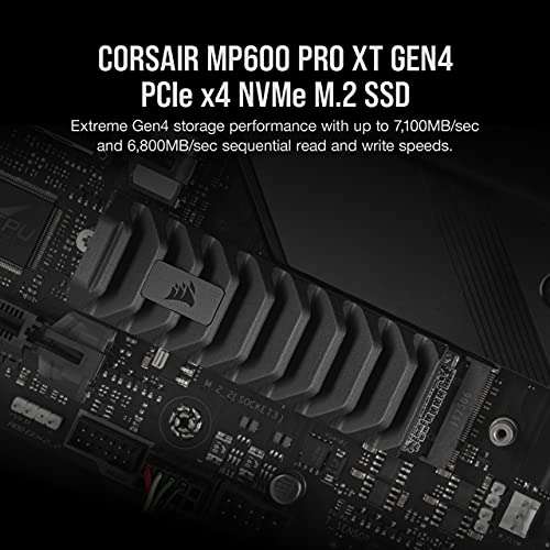 SSD Interne NVMe M.2 Corsair MP600 Pro XT (CSSD-F1000GBMP600PXT) - 1 To, Gen4 x4
