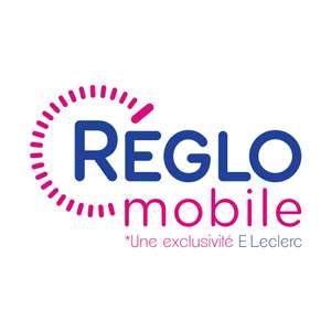 Forfait mobile Reglo Mobile 4G + Appels / SMS / MMS Illimités + 100 Go de Data dont 9 Go en Europe et DOM (sans engagement)