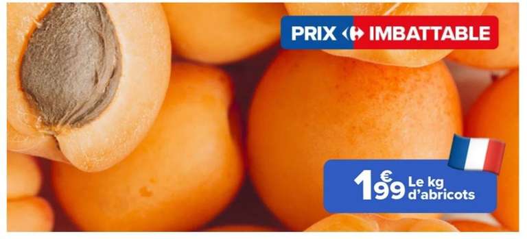 Abricots - Catégorie 1, Origine France (le kilo en vrac)