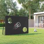 Cage de foot Songmics avec toile de cible SZQ215B02 - Structure acier, 215 x 76 x 150 cm