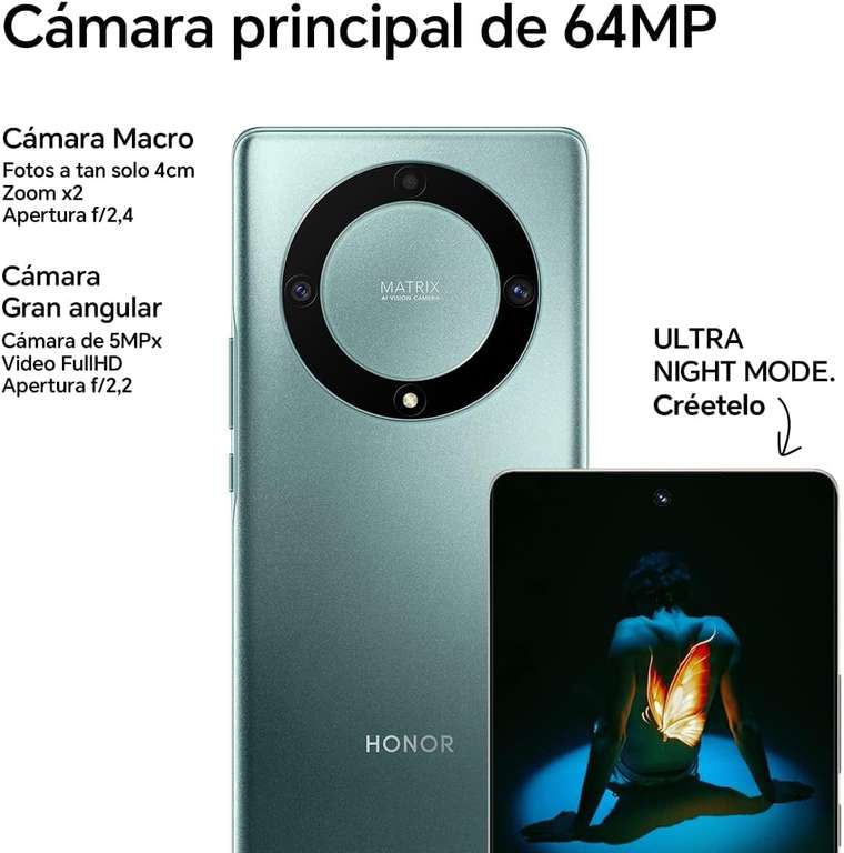 Smartphone 6.67" Honor Magic5 Lite 5G - Full HD+ AMOLED, 120Hz, 12Go RAM, 256Go, Snapdragon 695, 5100mAh