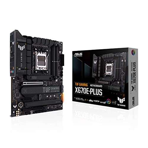 Carte mère Asus TUF Gaming X670E-Plus - AM5 (Ryzen 7000, ATX, PCIe 5.0, mémoire DDR5, Aura Sync)