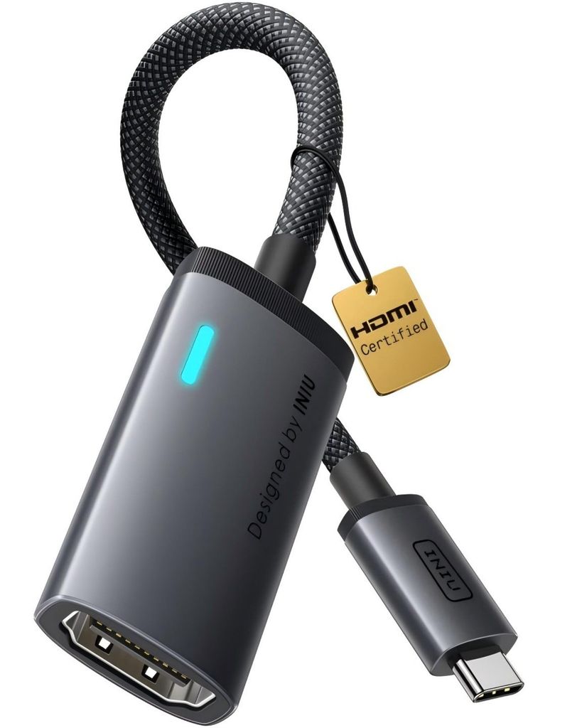 Adaptateur USB C vers HDMI Iniu - 4K@60Hz (Via remise au panier - vendeur tiers)