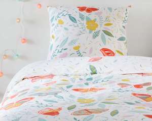 Parure de lit enfant So'home - 140x200cm, coton, motif papillon
