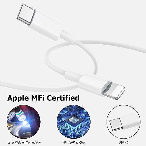 Pack de 2 chargeur rapide USB C-Lightning pour iPhone - 20W, PD 3.0, Câble  de 2m (vendeur tiers) –