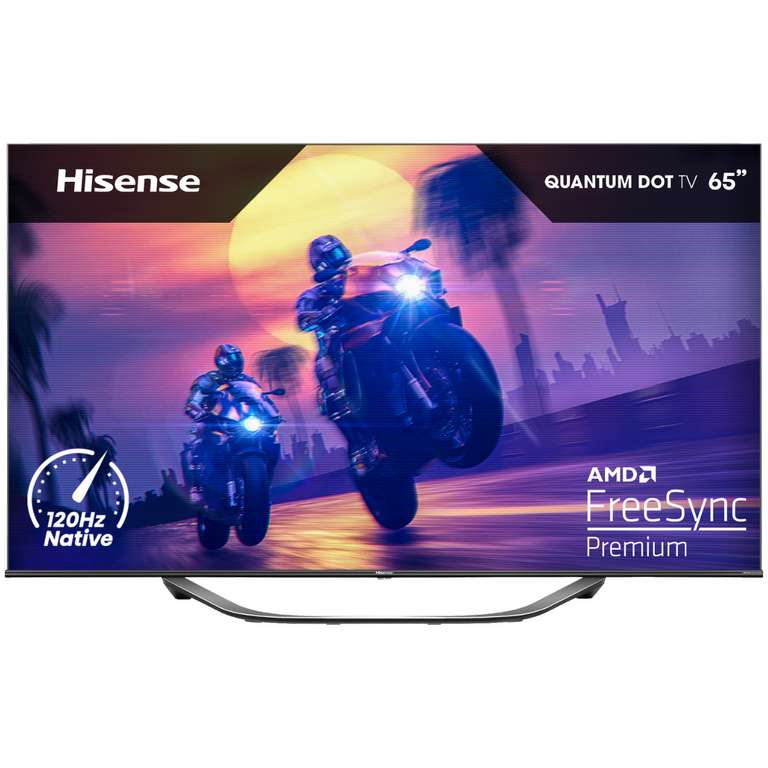 TV 65" Hisense 65U7HQ - QLED, 4K, 120 Hz, HDR, Dolby Vision, FreeSync, HDMI 2.1, VRR (+ 119,85€ offerts en carte cadeau) - Via ODR 100€