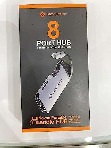 Hub USB 8 en 1 Novoo - Usb-c (vendeur tiers)