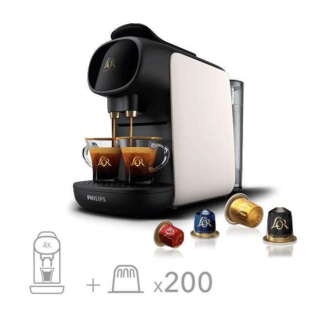 Machine à café à capsules Philips L'Or Barista ORIGINAL + 200 capsules - Plusieurs coloris
