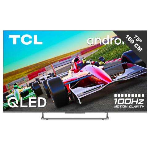 TV 75" TCL 75C728 - 4K UHD, QLED, Android TV (via ODR 200€ - mda-electromenager.com)