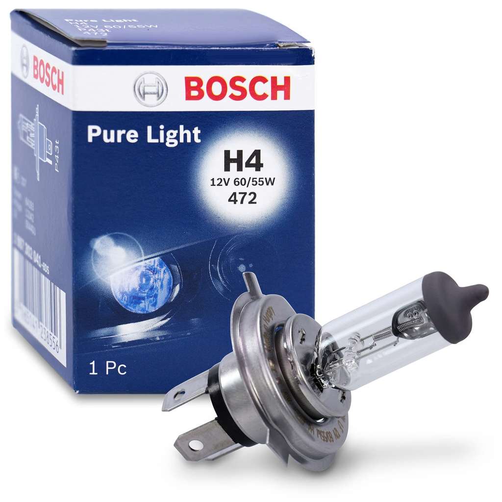 Lampe de phare Bosch Pure Light H4 12V 60/55W –